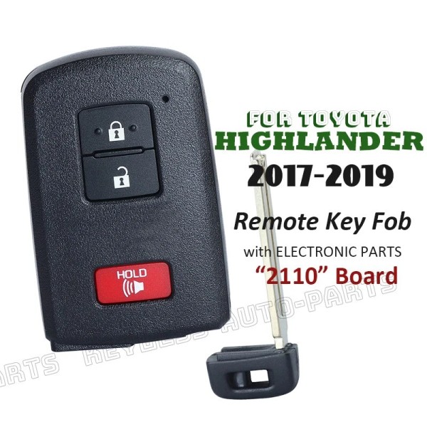 KeylessAutoParts HYQ14FBA for Toyota Highlander 2017 2018 2019 Car Remote