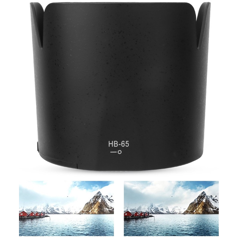 HB-65 Black Plastic Mount Lens Hood for Nikon AF S