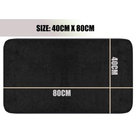 HIDMD Microfibre Sports Towels Gym Towels Fast Drying & Absorbent Workout Sweat Towels for Gym Fitness,Yoga, Camping 3-Pack 40cm X80cm BLACK