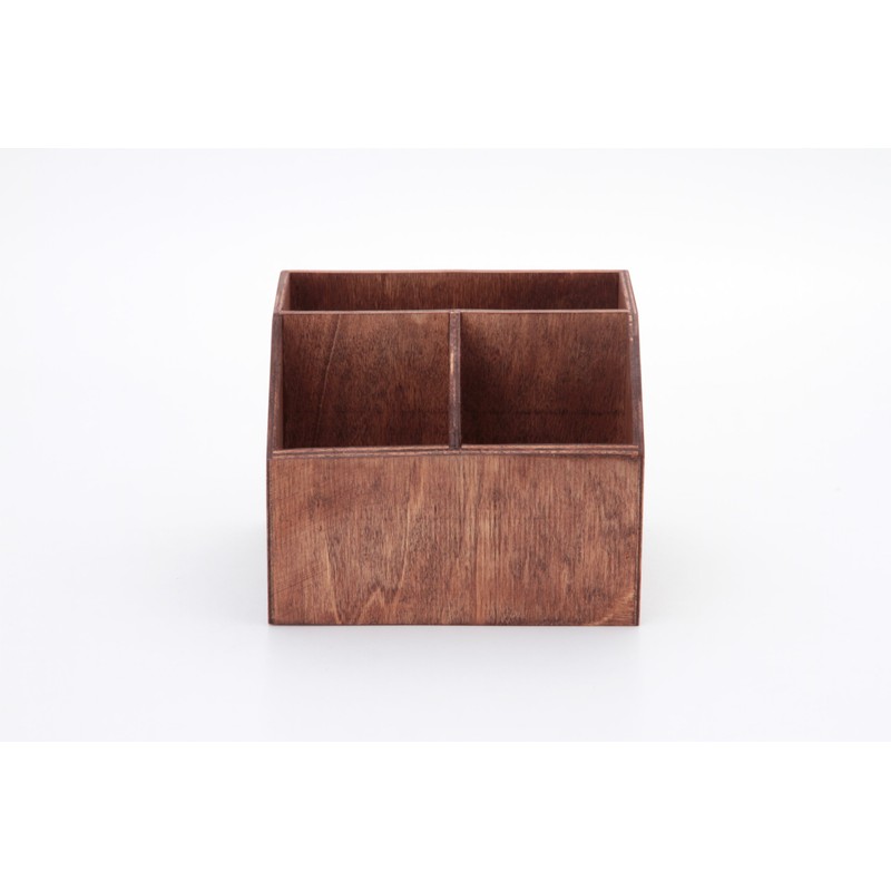 Fuji Boeki Wooden Stationery Lion Partition Box 30333