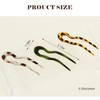 Elegant U-Shape Hair Stick, Multi-Functional Hairpin, for Women Girls, Vintage