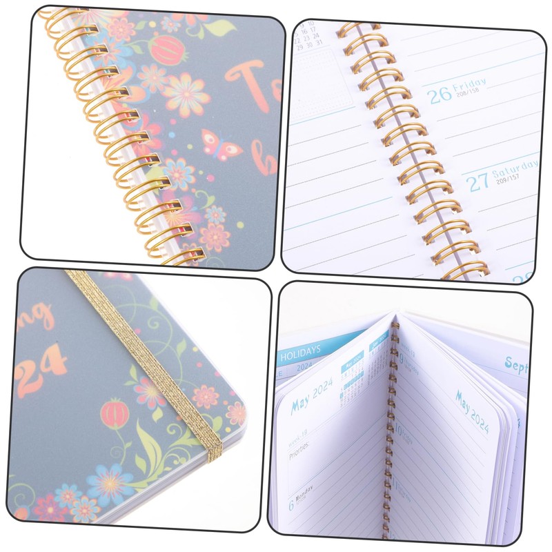 TEHAUX 2024-2026 Teacher Planner Academic Year Notebook Planner Book Binder