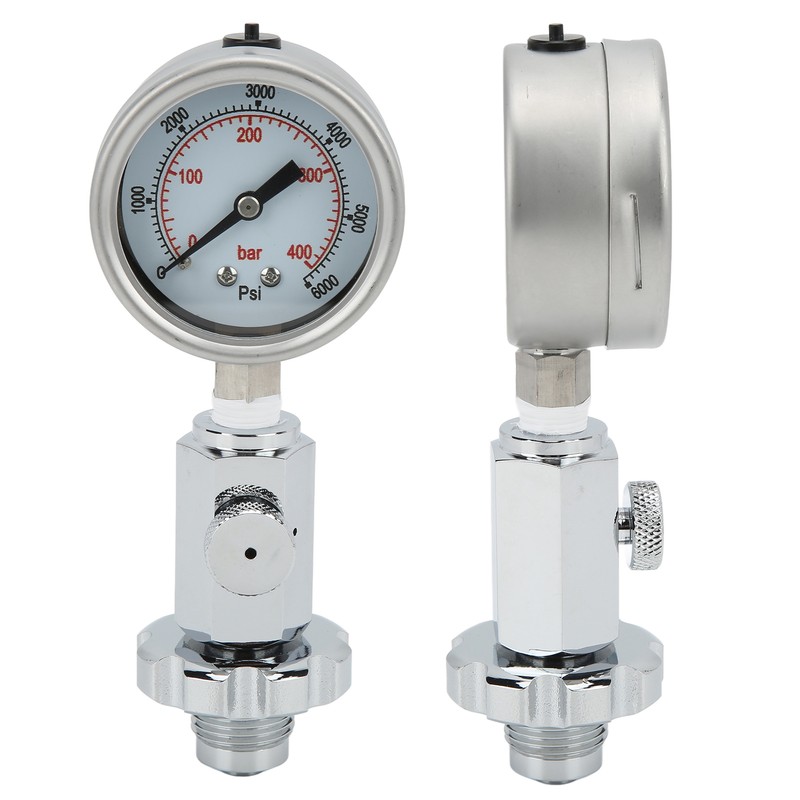 Scuba Diving Air Tank Pressure Testing Checker with 0‑400 Bar