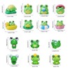 14Pcs Funny Tiny Frog Figurines, Mini Frogs Decor, Desk Shelf