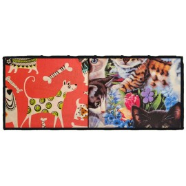 Homemade Rice Heating Pad, Microwave Hot or Cold Therapy, Handmade Rice Bag, Small 10"X4" - Puppies, Lavender