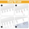 Marsui 20 Sets Curtain Track Roller Hooks Dual Wheel Roller
