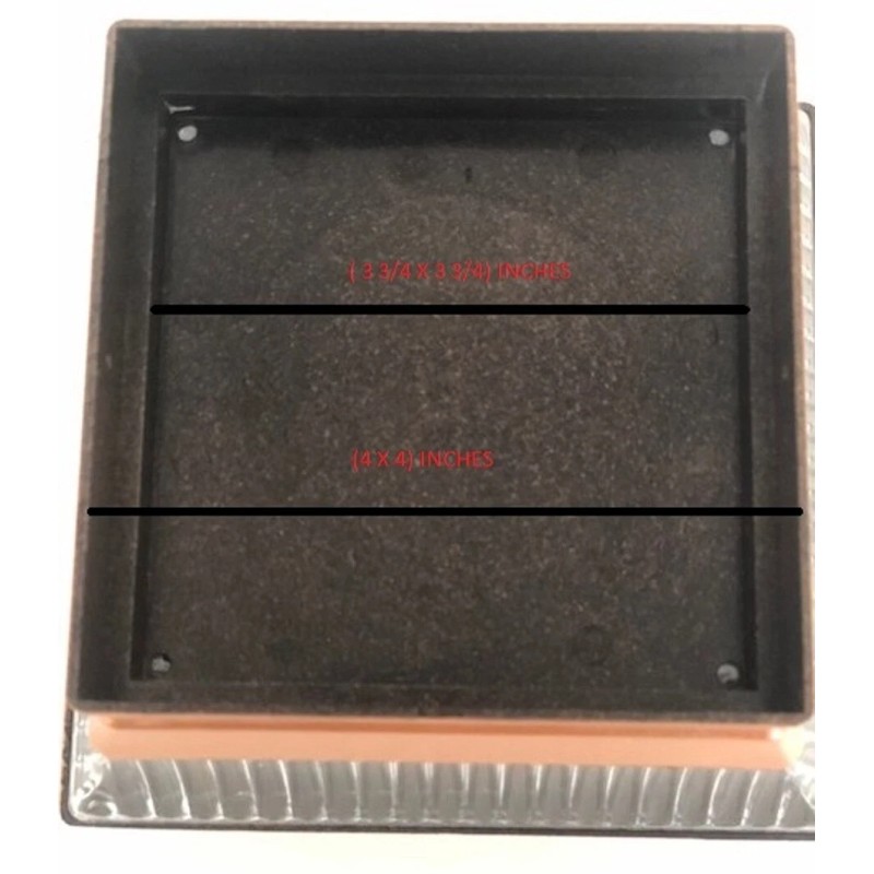 Garden Sunlight 6 Pack 4x4 Solar Powered Plastic Black/Copper LED