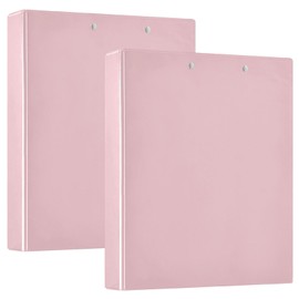 Pink 1.5 Inch 3 Ring Binder View Binder Organizer with 3 Pockets Durable Round Ring Binders for 200 Sheets for Office Home College School Supplies 1 Pack