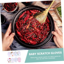 SAFIGLE Protective Baby Mittens 8 Pairs of Soft Cotton Newborn Mittens for Scratching Prevention Random Style