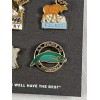 FILSON WILDLIFE ENAMEL PIN SET NWT