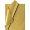 100 Sheets 14"X20" Metallic Gift Wrapping Gold Tissue Paper Bulk