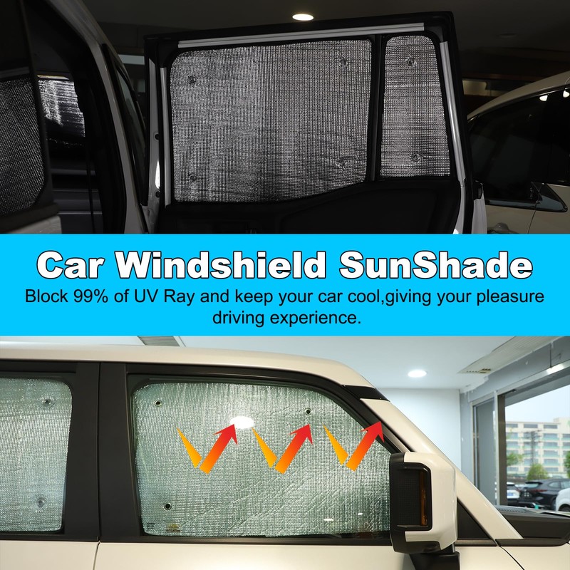 Windshield Sunshade Kit for Toyota Land Cruiser Prado J250 2024-2025