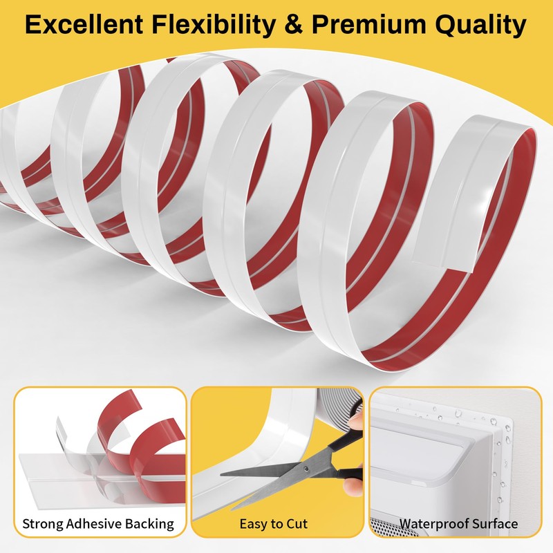 Powrocket 20Ft Weather Sealing Tape for Window Air Conditioner Side