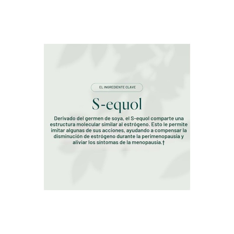 Equelle Alivio Multisíntoma Menopausia Suplemento Apoyar Sofocos Sueño Dolores Musculares