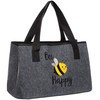 Brandsseller Bee Happy Felt Bag, Leisure Bag, Practical Shopping Bag,