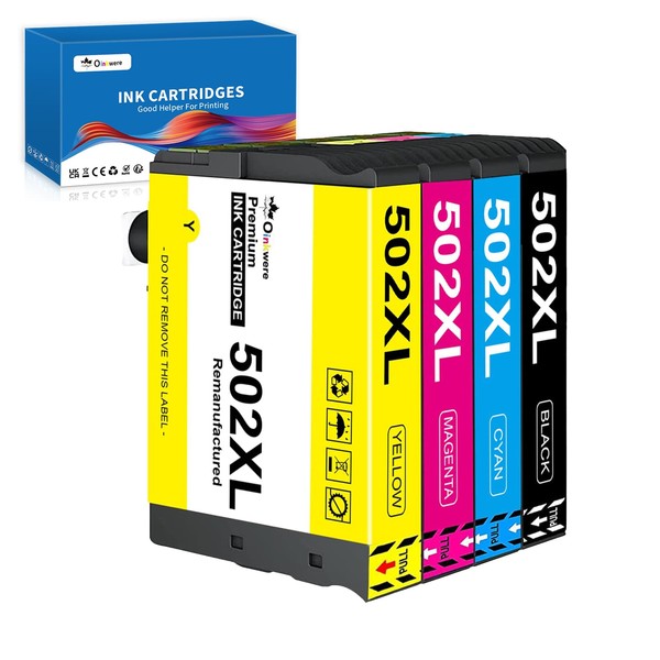 OINKWERE 502XL Printer Cartridge Compatible with Epson 502XL Multipack for