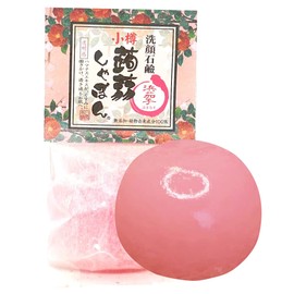 Konnyaku Shabon Otaru Konnyaku Shabon Hamameggplant, 2.8 oz (80 g), Soap, Facial Cleansing Soap, Ceramide Formulated (Additive-Free, Transparency, Moisturizing) For Dry and Sensitive Skin