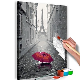 murando - Paint by Numbers Paris 40 x 60 cm Painting Set with Wooden Frame on Canvas for Adults Children Painting Hand Painted Kit DIY Gift Decoration n-A-0340-d-a