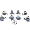 New 8Pcs Double TwinTop / Bottom Shower Door ROLLERS /