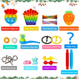 Fidget Christmas Countdown Calendar-Advent Calendar 2024 for Kids-24 Days Surprise Xmas Present Box-Holiday Christmas Count Down Advent Calendars Toy for Boys Girls Teens Adults