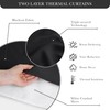 PONY DANCE Black Curtains for Bedroom - Decorative Window Curtains