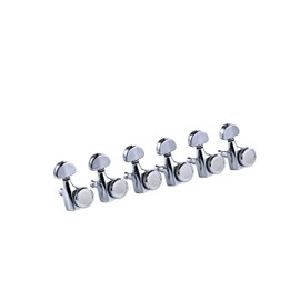 Ortega OTMLOCK6L-CR Locking Guitar Mechanics Set, 6 in Line, Chrome