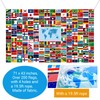 Over 200 World Flag Banners 71 Inch International Flags of