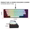 Snpurdiri Snpurdiri 60% Wired Gaming Keyboard, 61 Keys RGB Backlit