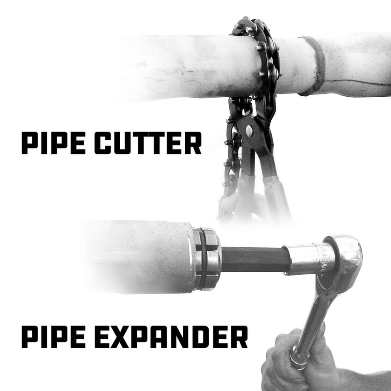 Powerbuilt Exhaust Tool Kit, Replace and Repair Vehicle Exhaust Pipes,