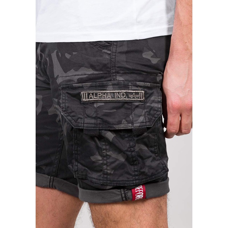 ALPHA INDUSTRIES Men's Cargos Crew Short Camo Shorts for Men