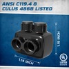 OHLECTRIC Insulated Wire Connector 2 Port Single Side Entry for