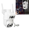 Security Camera WiFi Dual Lens 6MP Night Vision HD 110‑240V