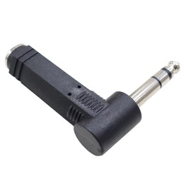 [C 'mon (Comon) with] 6.3 mm Stereo L Shape Converter Adapter (Male ⇔ Female) [63S – L]