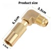 Wzenclave Propane Elbow Adapter for Blackstone, Brass 3/8" Male Flare
