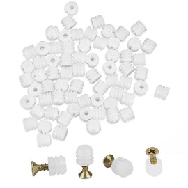 100 PCS Hinge Expansion Dowels with Screws, Hinge Dowel Inserts for Cabinet Cupboard Desk Chair
