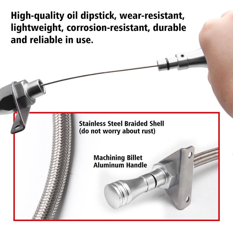 AmiliParts for Chevy GM 4L80E 700R4 4L60E Flexible Transmission Dipstick