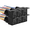Weasch 6 Pack JD1912 Car Relay Kit, 12V 40A, SPST