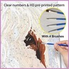 Fan House Paint by Numbers Adult DIY Hand Painted Oil