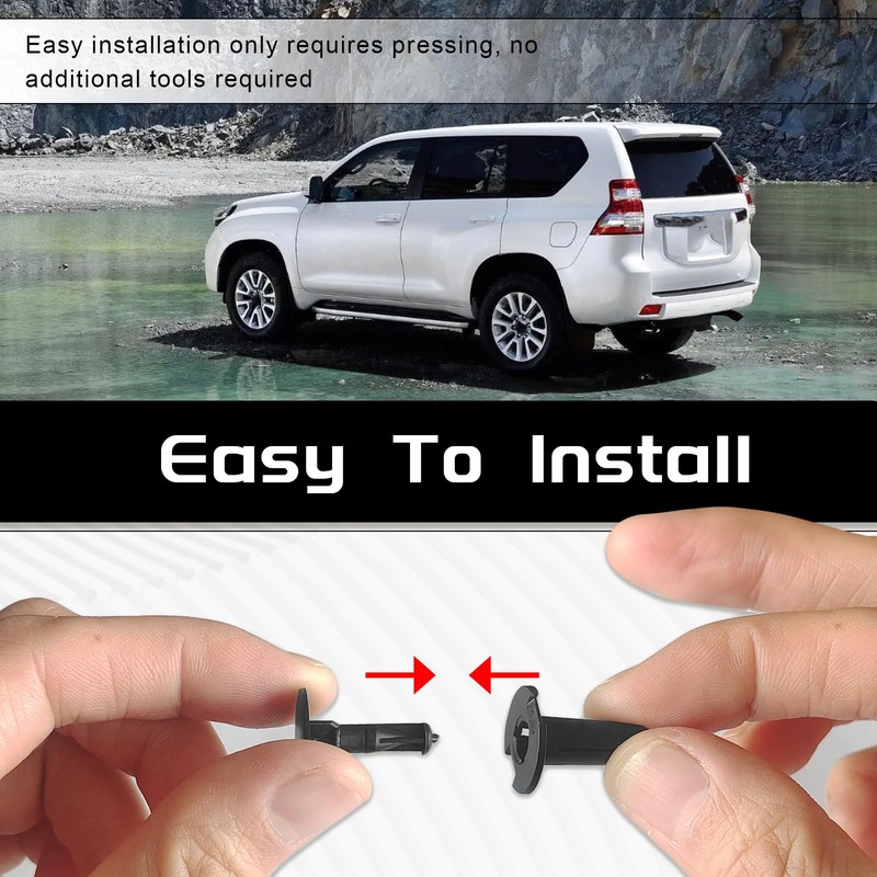 20pcs Mudguard Panel Clips Fasteners & Push-Type Clips Compatible with