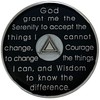 Simply Minimal AA 60 Days Silver Color Plated Coin, Alcoholics
