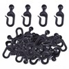 36 Pack Plastic Hooks for Mosquito Netting and Gazebo Curtains