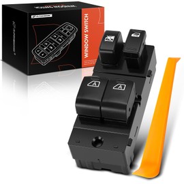 A-Premium Master Power Window Switch Compatible with Infiniti Q60 2014-2015 Coupe, G37 2008-2013 Coupe, Front Left Driver Side, Replace# 25401JL44A