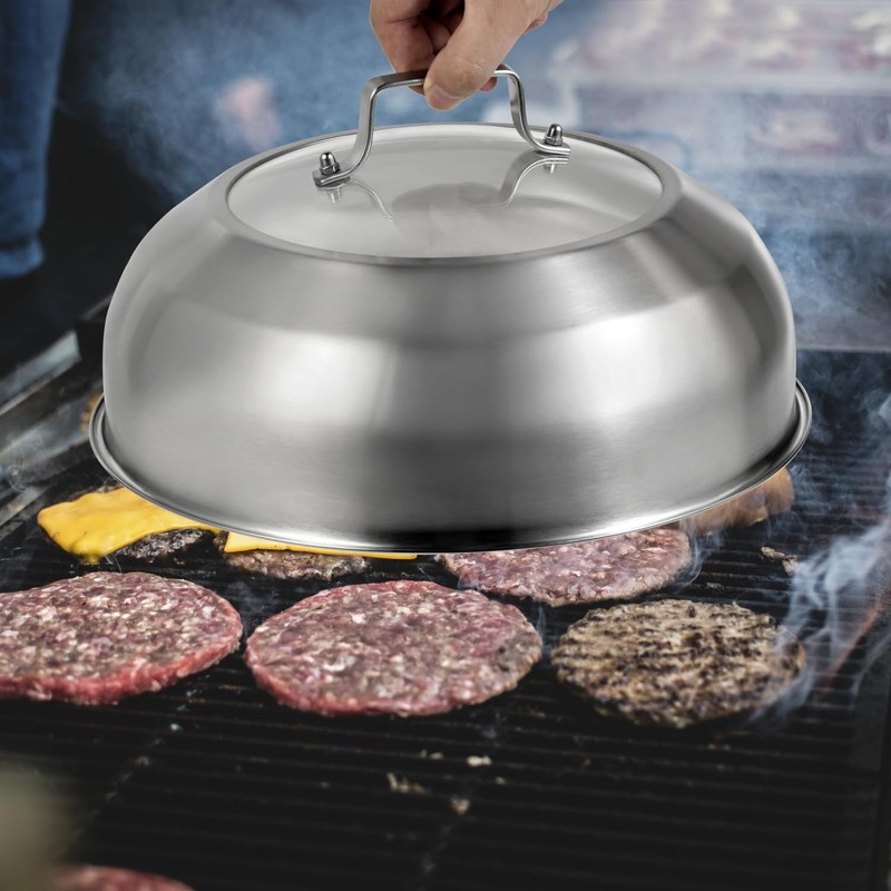 Stainless Steel Basting Cover for 14" Woks, 13.5" (13" Inner