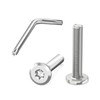 Dayalo Screws M6 x 30 mm, Flat Head Screw Stainless