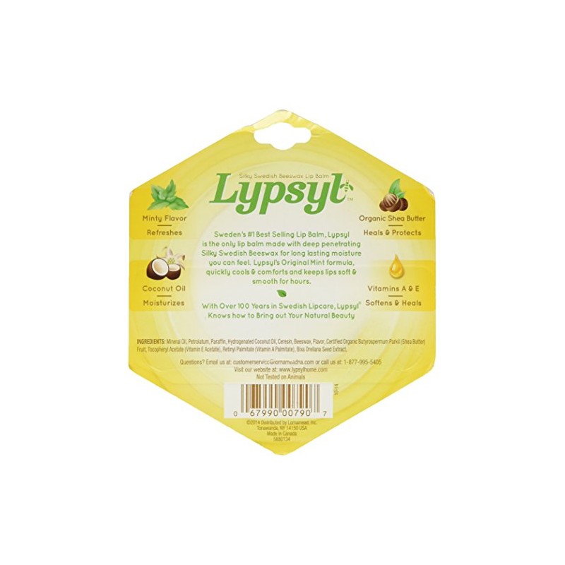 LypSyl LypMoisturizer, Orginal Mint, 0.1 oz.
