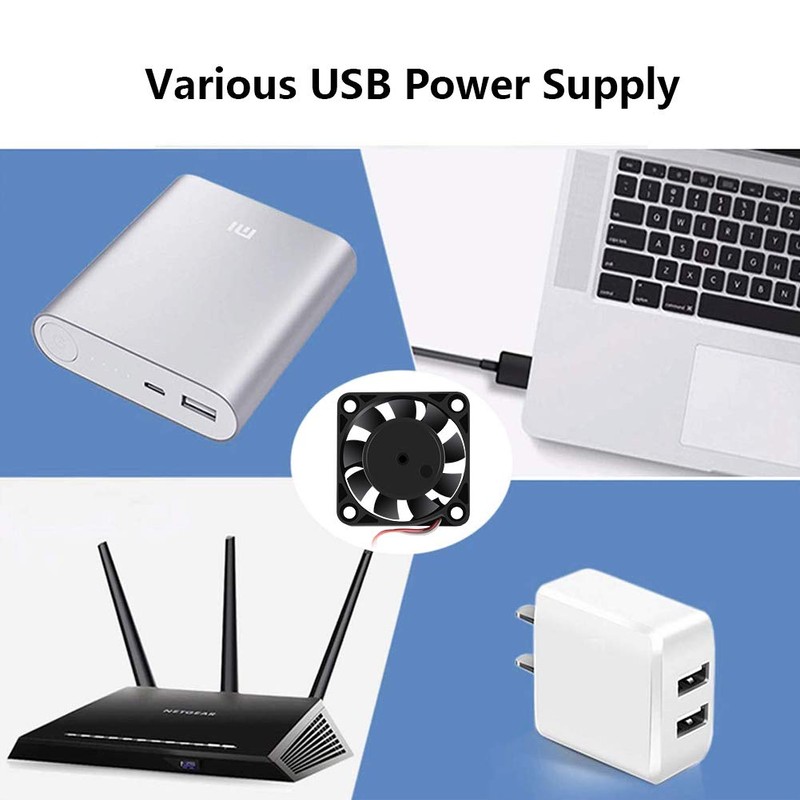 4 Pack USB Brushless Cooling Fan 40mm High Performance DC