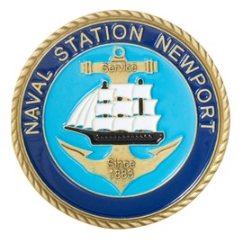 Artisan Owl Naval Station Newport United States Navy Base Challenge Coin