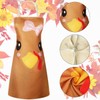 Geyoga 2 Pieces Thanksgiving Turkey Apron Burlap Kitchen Cooking Funny
