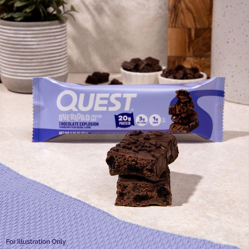 Quest Nutrition Quest Nutrition Overload Protein Bars, Chocolate Explosion, 20g
