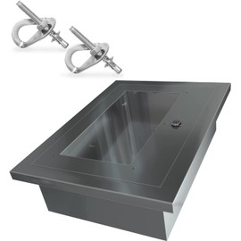 Aluminium Cabinet for Fire Escape Ladder | Universal Access Box for Fire Ladder 2 Story | Indoor Outdoor | Mounting Hadware incl | Wall Mountable Storage Fire Safety Ladders | 16.5 * 13 * 6 inch